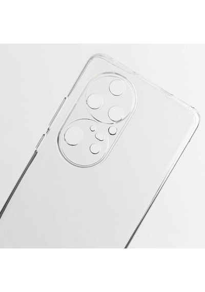 Huawei P50 Pro Kılıf Uzrm Süper Silikon Kapak - Renksiz Renksiz