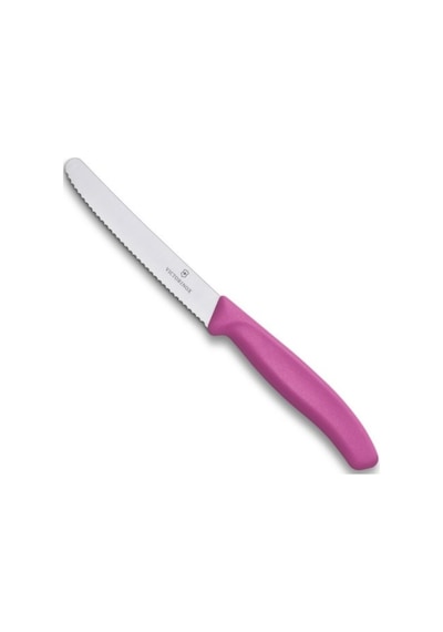 Victorinox 6.7836.L115 SwissClassic 11 CM Domates & Sosis Bıçağı Pembe