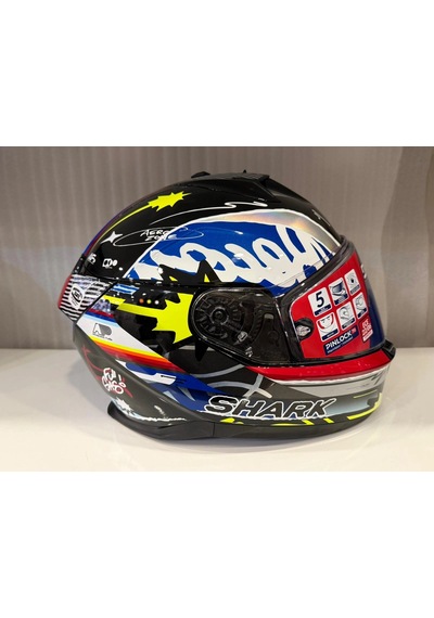 Kask Shark D-skwal 3 Streetrush Siyah Mavi Krom Siyah/mavi/krom