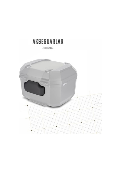 Tr41 Silver Motosiklet Arka Çanta 41 Litre Kapasiteli Top Case Motor Çanta Alümimyum Çok Renkli