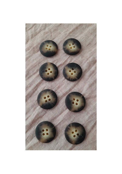 Polyester Düğme 20 Mm 8 Adet