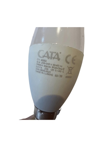 Cata Ct-4083 8w 6400k Beyaz Led Buji Ampul E14 Duylu