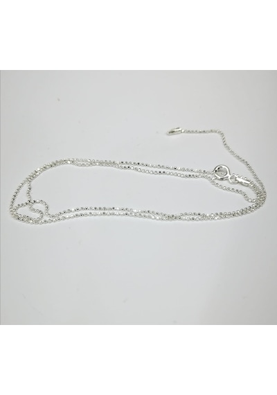 Omar Silver Kadın Top Kalemli Kolye Ithal Rodyumlu 1 Mm Zincir