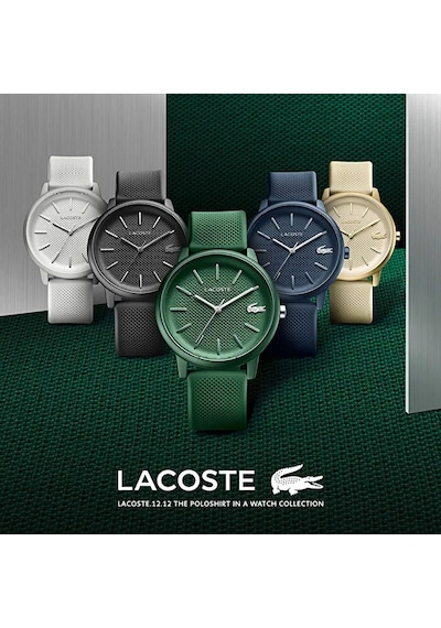 Lacoste LAC2011242 Silikon Gri 42 mm Erkek Kol Saati