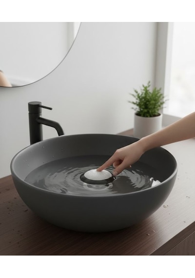3 Adet Yeni Nesil Lavabo Küvet Tıkacı, Lavabo Banyo Gider Tıkacı, Pratik Koku Önleyici Çok Renkli