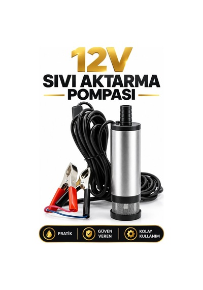 Dalgıç Pompa 12 Volt Mazot Aktarma Pompası