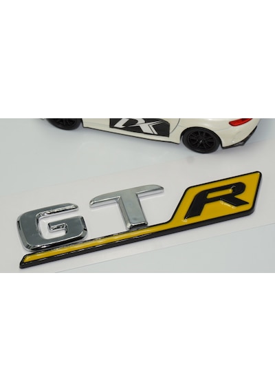 Dk Benz Gt R Sarı Krom Abs 3m 3d Bagaj Logo Amblem