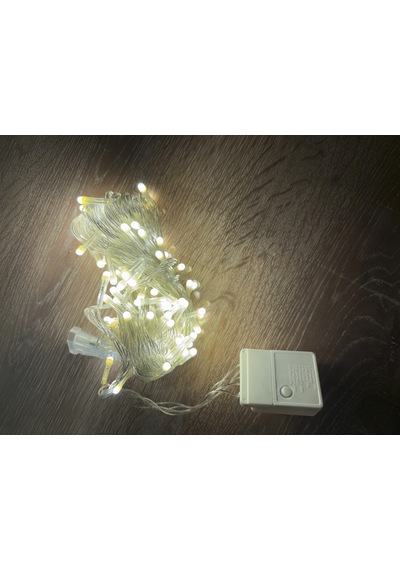 10m 100 Led Damla Uçlu Gün Işığı Şeffaf Kablo Mz-17-4
