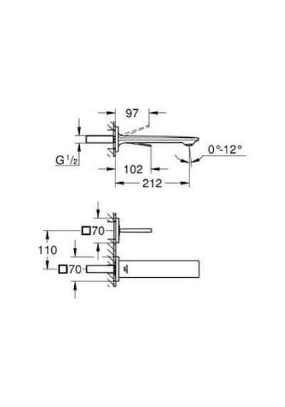Grohe 19386002 Allure İki Delikli Lavabo Bataryası M Gümüş