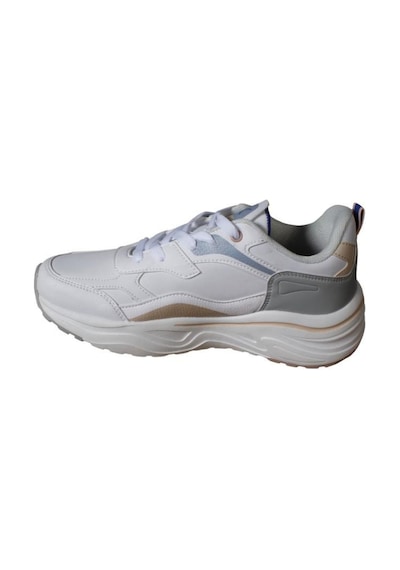 Kinetix Kadın Siyah Beyaz Kalın Taban Sneaker Yürüyüş Günlük Spor Ayakkabı Beyaz