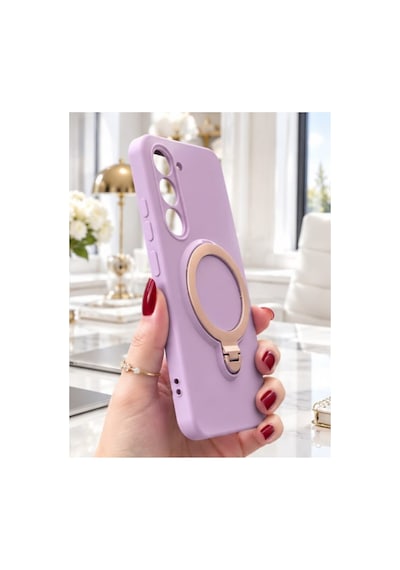 Oppo A5 5g İle Uyumlu 360 Derece Dönebilen Kalın Metal Magsafe Halka Stantlı İçi Kadife Korumalı Ultra Lüx Premium Silikon Kılıf LİLA Oppo A5 5g İle Uyumlu 360 Derece Dönebilen Kalın Metal Magsafe Halka Stantlı İçi Kadife Korumalı Ultra Lüx Premium Silikon Kılıf LİLA