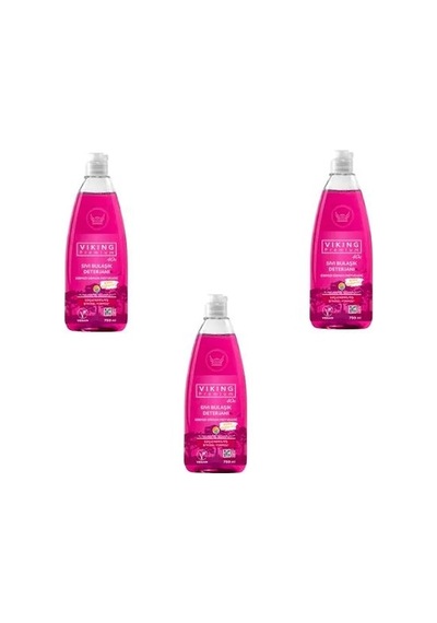 Viking Premium Kırmızı Orman Meyveleri Kokulu Sıvı Bulaşık Deterjanı 3 x 750 ML