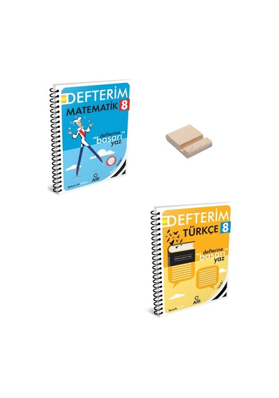 Lgs 8. Sınıf Defterim Matematik Ve Türkçe + Telefon Standı