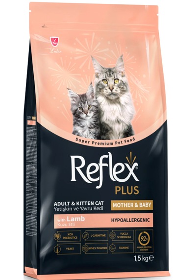 Reflex Plus Hipoalerjenik Yetişkin Ve Yavru Kuzu Etli Kedi Maması 1,5 Kg