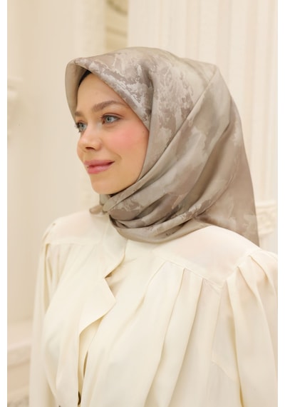 Silk Home Shiny Eşarp 75002-57 Kum Beji, Vizon