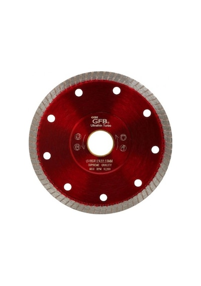 Gfb 2392 Hassas İnce 125x1,3mm Turbo Elmas Seramik Fayans Kesici