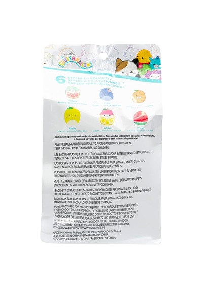 Küçük Peluş S25 Kokulu Gizemli Çanta Greyfurt, Yaban Mersini, Portakal, Elma, Limon, Karpuz 001 - Beyaz