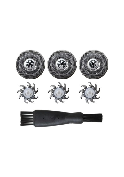Sweetlf Elektrikli Tıraş Makinesi Sws7105 İle Uyumlu Erkek Elektrikli Tıraş Makinesi Yedek Kafa Bıçakları, Temizleme Fırçası İle