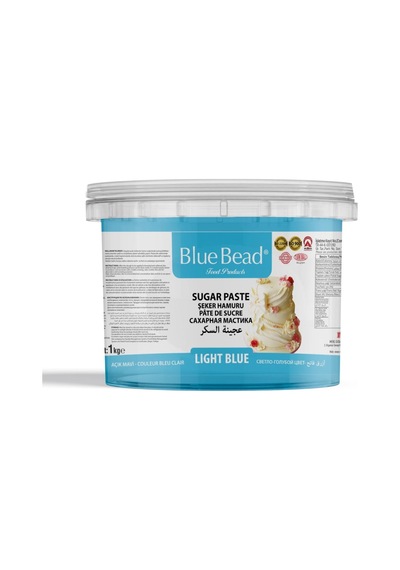 Blue Bead Şeker Hamuru Açık Mavi 1 KG