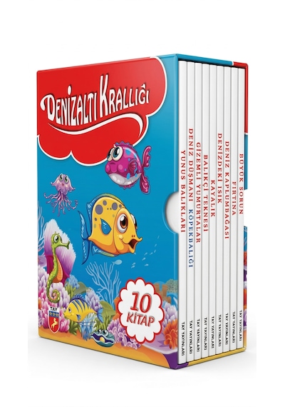 Denizaltı Krallığı 10 Kitap Kutulu Okuma Seti
