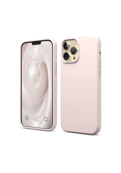 Smcase Apple Uyumlu iPhone 13 Pro Max Kılıf Liquid Lansman Wiriless Destekli Silikon