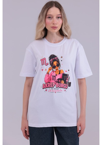 Akrep Burcu T-shirt Beyaz