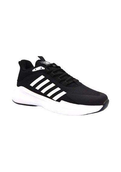 M P 251-2333 Phlon Hafif Taban Bağcıklı Erkek Spor Ayakkabı Siyah Siyah