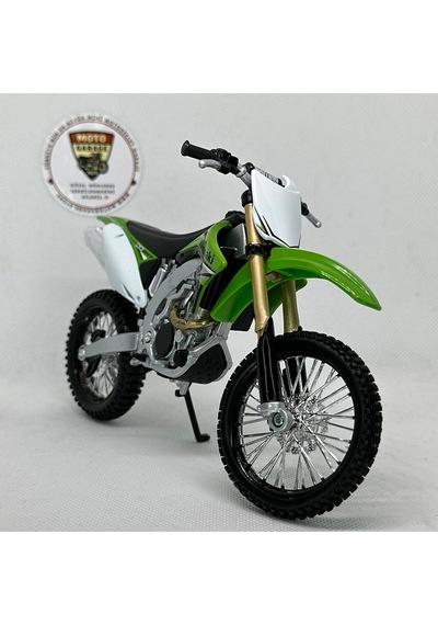 Kawasaki Kx 450f 1:12 Diecast Maket Motor Lisanslı Metal Model Motosiklet