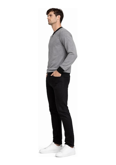 Alexander Gardi Bisiklet Yaka Basic Sweatshirt Unx-145901 Gri