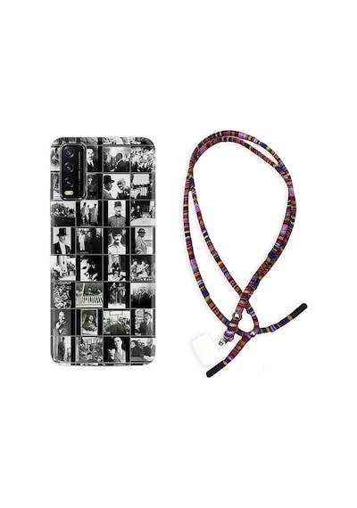 Vivo Y20 Kılıf Rasta Boyun Askılı Atatürk Kolaj 1330