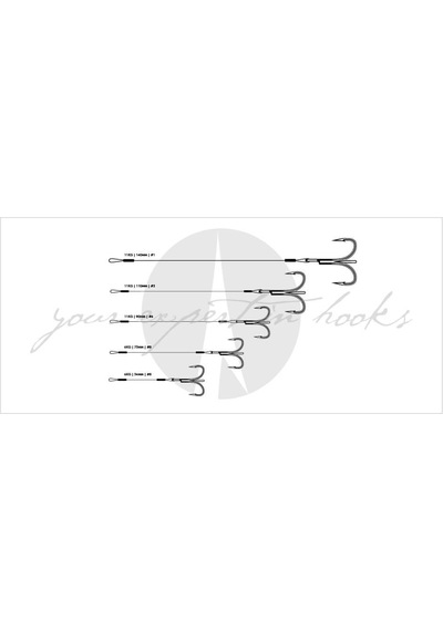 Vmc Stinger Üçlü Olta İğnesi Çelik Telli 7554 No:1 - 14cm