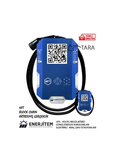 Enerjitem 11 KW Duvara Monte Elektrikli Araç Şarj İstasyonu