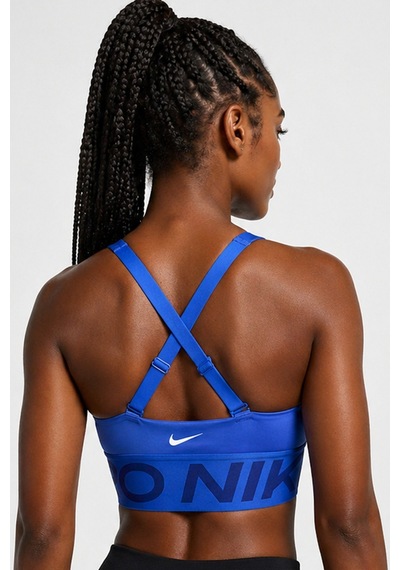 Nike Pro Indy Plunge-support Bra Kadın Spor Bra Sax Mavi Saks Mavisi