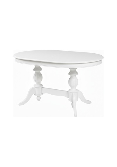 Lindon Çift Baba Ayaklı Açılır Masif Ahşap Oval Yemek Masası 100x170 Beyaz Lindon Çift Baba Ayaklı Açılır Masif Ahşap Oval Yemek Masası 100x170 Beyaz