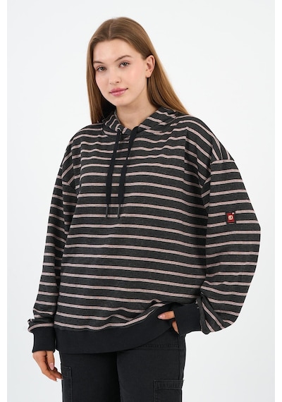 Alexander Gardi Çizgili Kapüşonlu Sweatshirt Unx-00242-wn Kahverengi