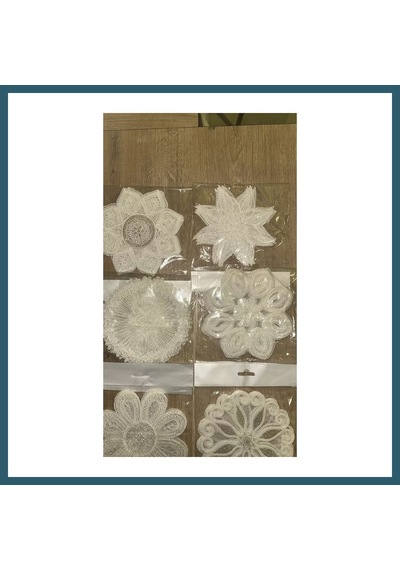 Bezos 6 Lı Dantel Kahve Sunumluğu 15x15 Cm Asorti Desenli Şık Bardak Altlığı Ob Çok Renkli