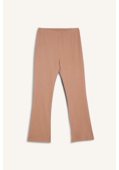 DeFacto Pijama Takımı Regular Fit Basic Düz Uzun Kollu Üst Geniş Bol Paça Alt-Fall in Love D2259AX24WNBG400