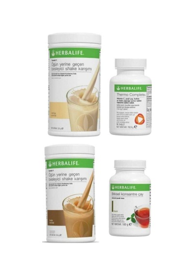 Herbalife Vanilya Shake,fındık Shake,100gr Bitkisel Kons.çay,termo Complete Birer Adet