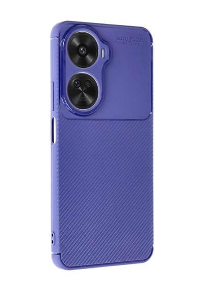 Huawei Nova 12 Se Uyumlu Kılıf Auto Focus Karbon Kapak - Lacivert