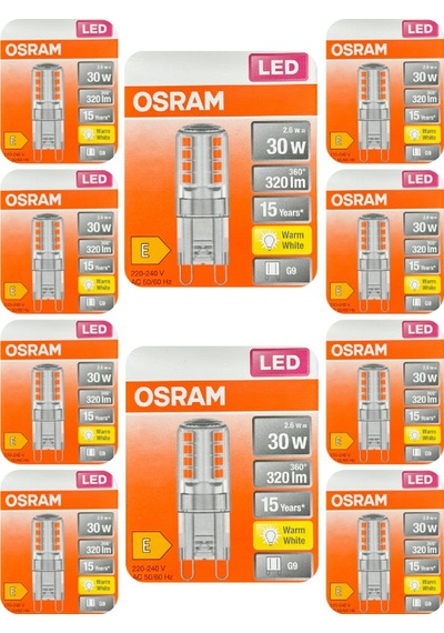 Osram 2,6w 30w 2700k Sarı Işık G9 Duylu Led Kapsül Ampul 10 Adet
