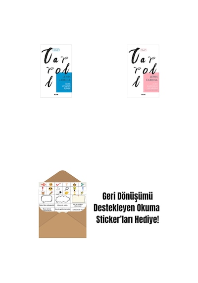Alice Aynanın İçinde + Alice Harikalar Diyarında + Okuma Sticker'ları