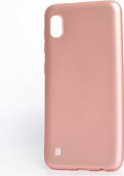 Ekılıf - Samsung Galaxy A10 Uyumlu Kılıf Mat Soft Premier Silikon Kapak - Rose Gold