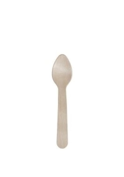 Ekolojik Tahta Dondurma-tatlı Kaşığı 11 Cm - 50 Adet Ahşap