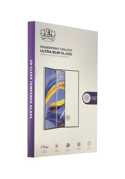 Samsung Galaxy Uyumlu S25 Ultra Bilvis 0.18mm Plus Cam Ekran Koruyucu - 100