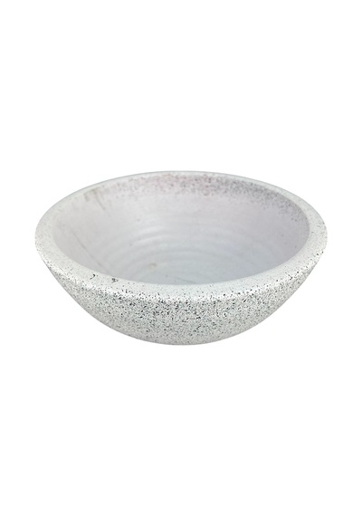 Bitki Tasarımı Beyaz Granit Toprak Saksı 20 Cm
