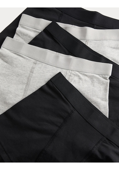 Marks & Spencer 10'lu Çocuk Boxer T71001314v Siyah