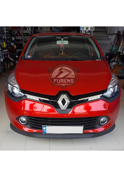 Renault Clio 4 2012-2020 Uyumlu H Lip Esnek Ön Lip 2 Parça Karlık Ön Ek Tampon Altı Dill