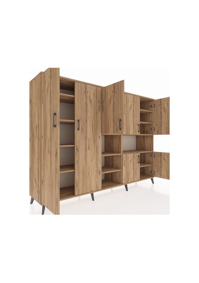 Hyperion Dolap 13 Raflı 7 Kapaklı 220x44x163 Çam-çam Atlas Çam - Atlas Çam Hyperion Dolap 13 Raflı 7 Kapaklı 220x44x163 Çam-çam Atlas Çam - Atlas Çam