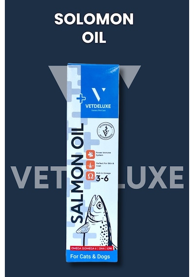 Vetdeluxe Salmon Oil Omega 3-6 Deri Tüy Sağlığını Destekleyen Somon Yağı 200 ML