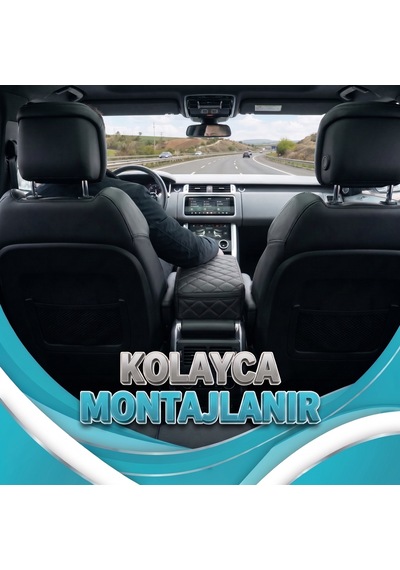 Lexus Ux Uyumlu Oto Kol Dayama Sünger Kolçak Minderi Siyah Deri Siyah Dikişli